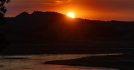 Photo: Sunset on Fort Peck Lake