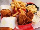 I spent $50 at Guy Fieri's Chicken Guy! restaurant. It beat every other fast-food chain's chicken sandwich and tenders.