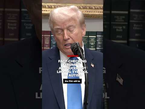 Trump links autism to Tylenol use during pregnancy, contradicting decades of evidence