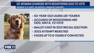 California woman charged with registering dog to vote
