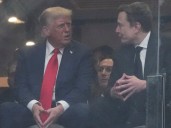 El reencuentro de Donald Trump y Elon Musk en el funeral de Charlie Kirk