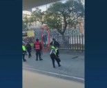 Agresión en TransMilenio: sujeto golpeó a vigilante en la Estación San Mateo