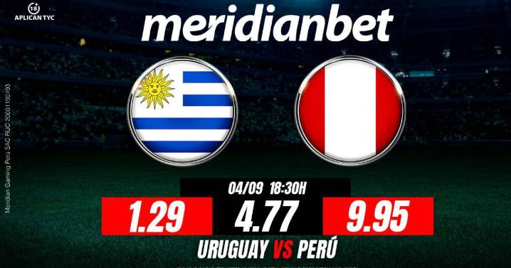 Uruguay vs Perú: ¡Recarga desde S/. 50, juega en las Eliminatorias Sudamericanas y ganarás fabulosos premios tecnológicos con Meridianbet!