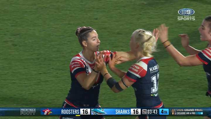 Roosters half nails field goal