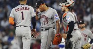Astros RHP Luis Garcia exits start against Blue Jays in 2nd inning because of sore right elbow