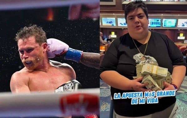 Influencer perdió 2 millones de pesos por apostarle al “Canelo”