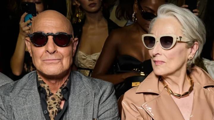 Meryl Streep y Stanley Tucci reaparecen como sus personajes de 'El diablo viste de Prada' en la Fashion Week de Milán