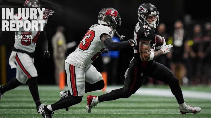Falcons injury report: Casey Washington misses first practice due to concussion