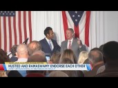 Sen. Jon Husted and Ohio Gov. candidate Vivek Ramaswamy endorse each other