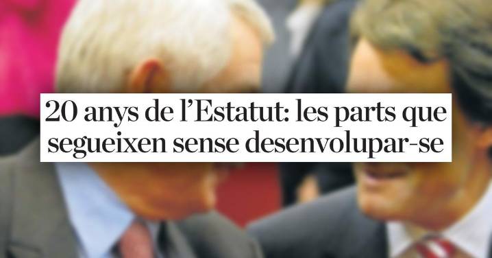 El análisis de Antoni Bassas: '20 años del Estatut: más importante que tener razón es que te la den'