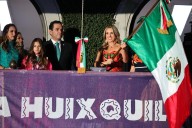 Romina Contreras encabeza ceremonia del Grito en Huixquilucan