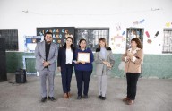 Ranchillos: Montaldo distinguió a la maestra elegida entre las cinco mejores de la Argentina