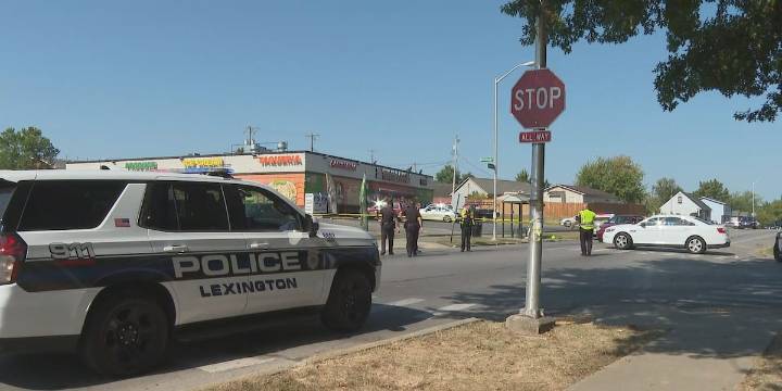 Large police presence in Lexington