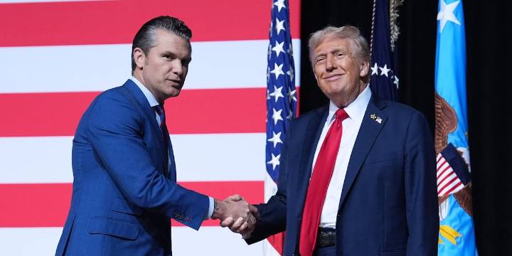 Trump calls for using US cities as ‘training ground’ for armed forces in unusual speech to generals