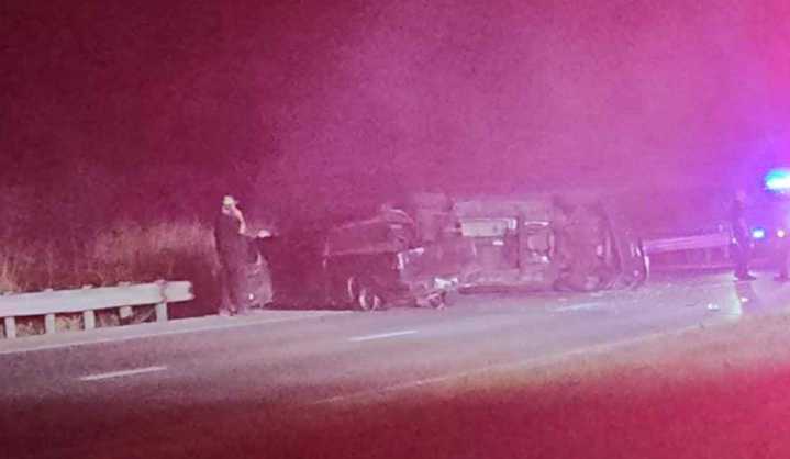 Overnight Double Rollover Shuts Down US-23 in Pickaway County