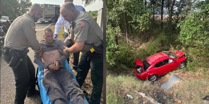 Wanted felon out of Kentucky captured after leading deputies on cross