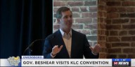 Governor Andy Beshear speaks at Owensboro convention with state officials
