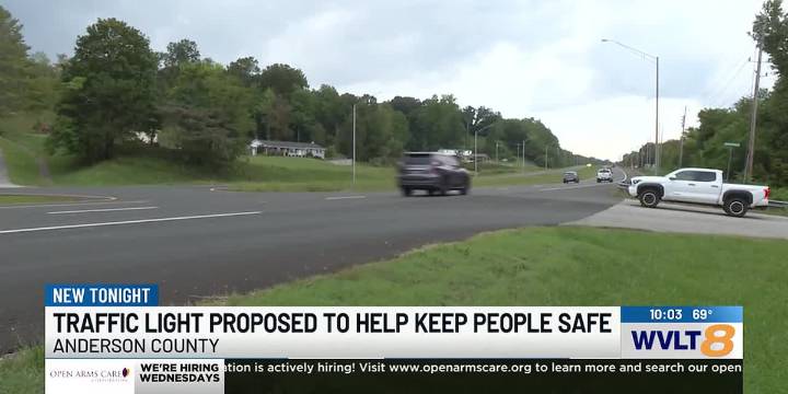 Anderson county commissioner wants a traffic light install at a busy intersection
