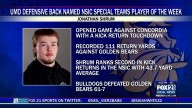 UMD Defensive Back Jonathan Shrum Named NSIC Special Teams Player of the Week