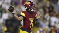 Jayden Daniels is day to day with his knee injury