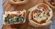 Puro sabor en estas canastitas de acelga, ricota, calabaza y queso