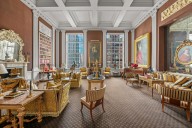 Asking $5.5M, this dramatic duplex in Sutton Place feels like a museum