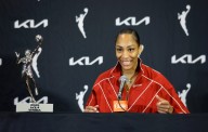 Kelsey Mitchell scores 34 points, leads Fever to Game 1 upset win over Aces, 89