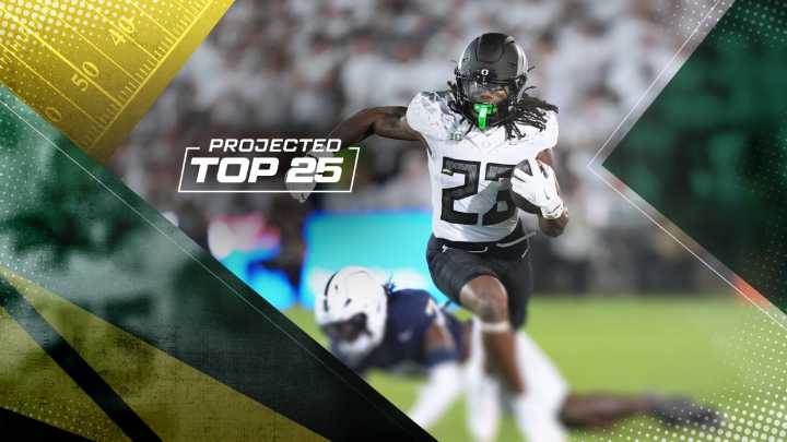 Tomorrow's Top 25 Today projects college football rankings entering Week 6