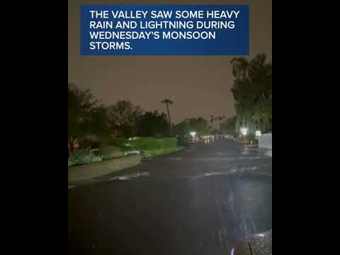 Monsoon storms drench the Valley overnight