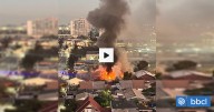 Incendio en La Cisterna deja dos personas afectadas por inhalar monóxido de carbono