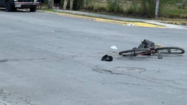 Muere ciclista de la tercera edad al ser atropellado por un camión de personal en Apodaca