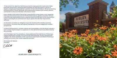 Auburn University fires employees who mocked Charlie Kirk’s assassination: ‘We unequivocally condemn this conduct’