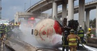 (VIDEOS) Una nube de humo y luego el fuego: Así se vio explosión de una pipa de gas en Iztapalapa