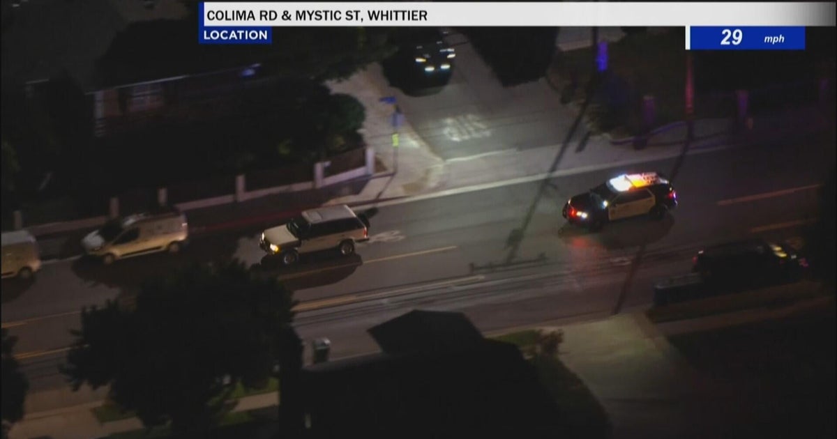 LA County deputies in pursuit of a stolen SUV in Whittier
