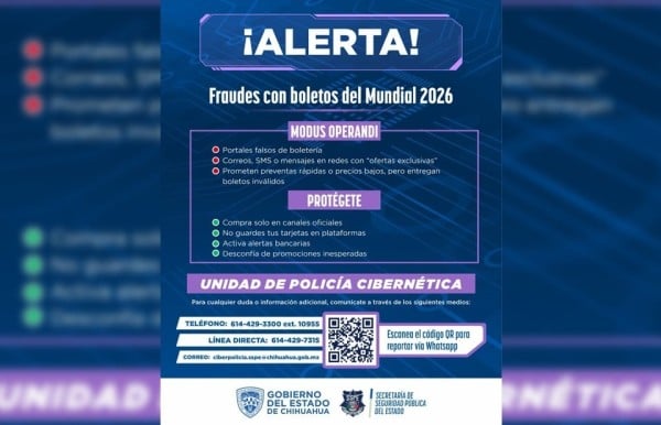 Alertan sobre fraudes por venta de entradas al Mundial de futbol 2026