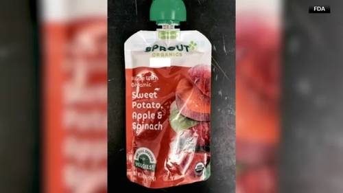 Spouts expands recall for sweet potato, apple and spinach pouches sold in dozens of states, including Pennsylvanina and New Jersey