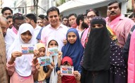 BRS distributes 'Congress debt cards'