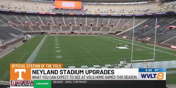 UT unveils upgrades to Neyland Stadium this season