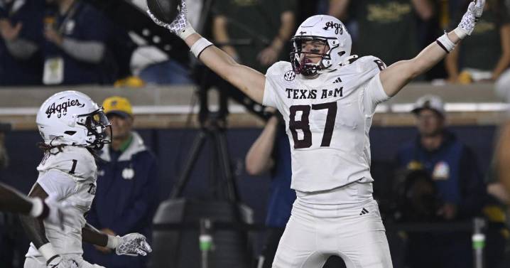No. 16 Texas A&M beats No. 8 Notre Dame 41