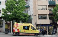 Un afectado al quemarse la cocina de un restaurante en la plaza de la Fuente