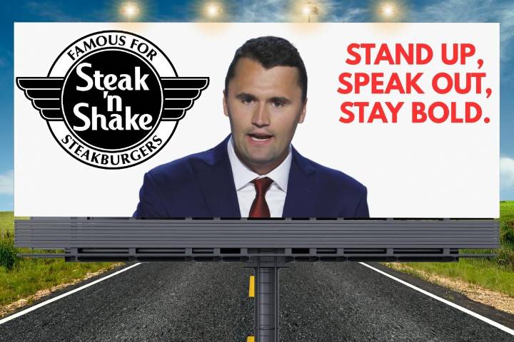 Georgia Steak ’n Shake Owner’s Charlie Kirk Billboard Goes Viral