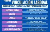 Ofrecen vacantes laborales para adultos mayores y personas con discapacidad