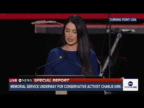 GOP Rep. Anna Paulina Luna speaks at Charlie Kirk's memorial: ‘Will you live boldly as Charlie did?’