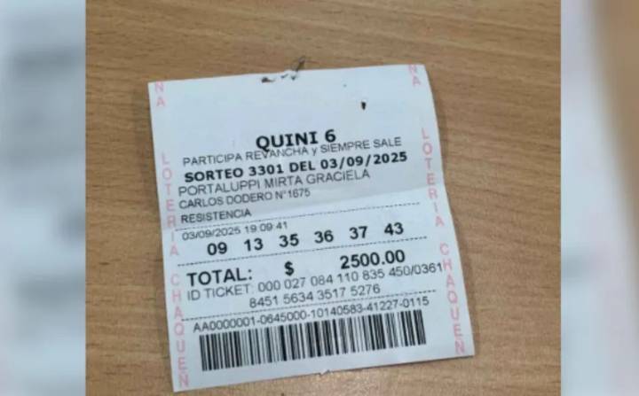 Quini 6: una joven chaqueña acertó los seis números y se llevó un premio millonario
