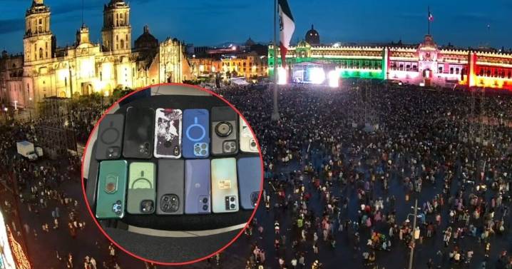 Adolescente robó 13 teléfonos durante el Grito de Independencia en el Zócalo de la CDMX