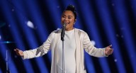 Pregnant Jessica Sanchez Wows on ‘America’s Got Talent’ Finale with ‘Die With a Smile’ Performance (Video) | America's Got Talent, Jessica Sanchez, Pregnant Celebrities | Just Jared: Celebrity News an