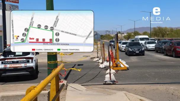 Paseo Río Sonora: cierran tramo por renovación de colector