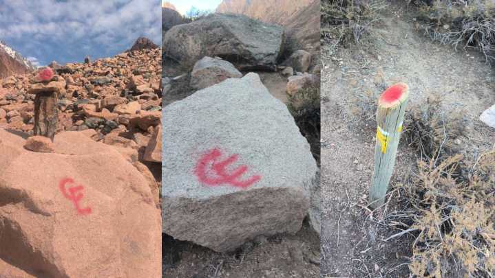 La congregación que hizo pintadas en el Manzano será multada: el antecedente de turistas en Potrerillos