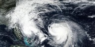Hurricanes Humberto and Imelda charge toward Bermuda as the tiny island prepares