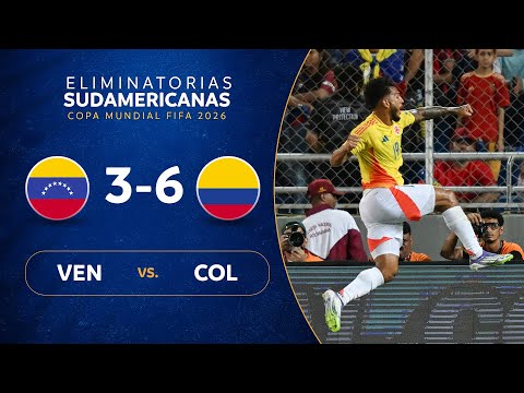 Venezuela vs. Colombia (3-6): resultado, resumen y goles del partido por Eliminatorias 